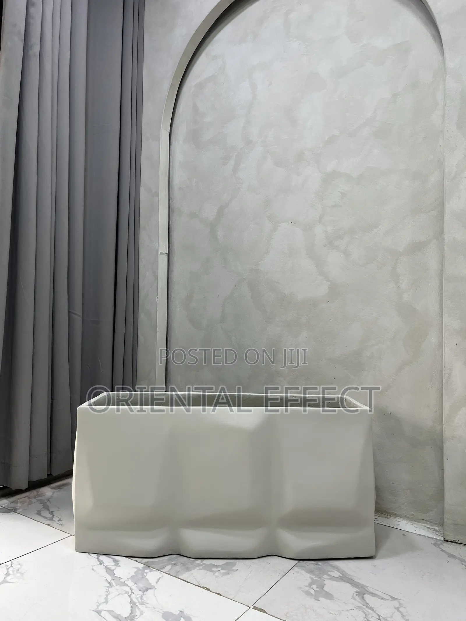 Off-White Medium Prism Trough Pot | Indoor Planters Nigeria