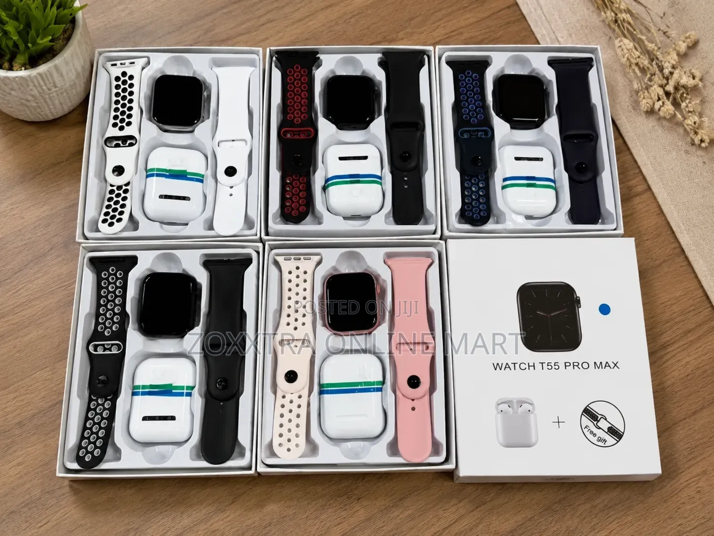 T55 Pro Max Smart Watch Earbuds Set