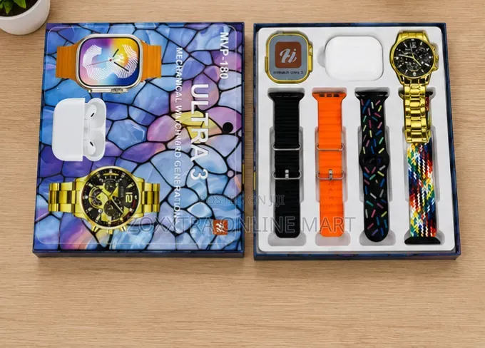 Ultra 3 Premium Smart Watch Gift Set – Complete 8-in-1 Luxury