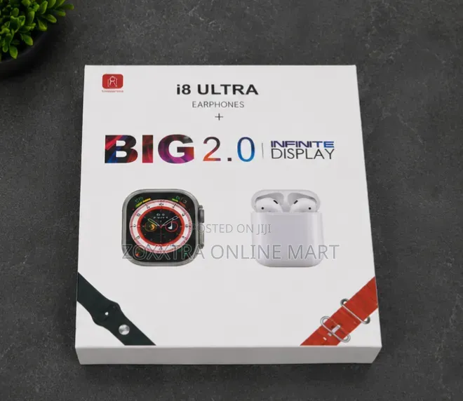 I8 Ultra Smart Watch Earbuds Combo