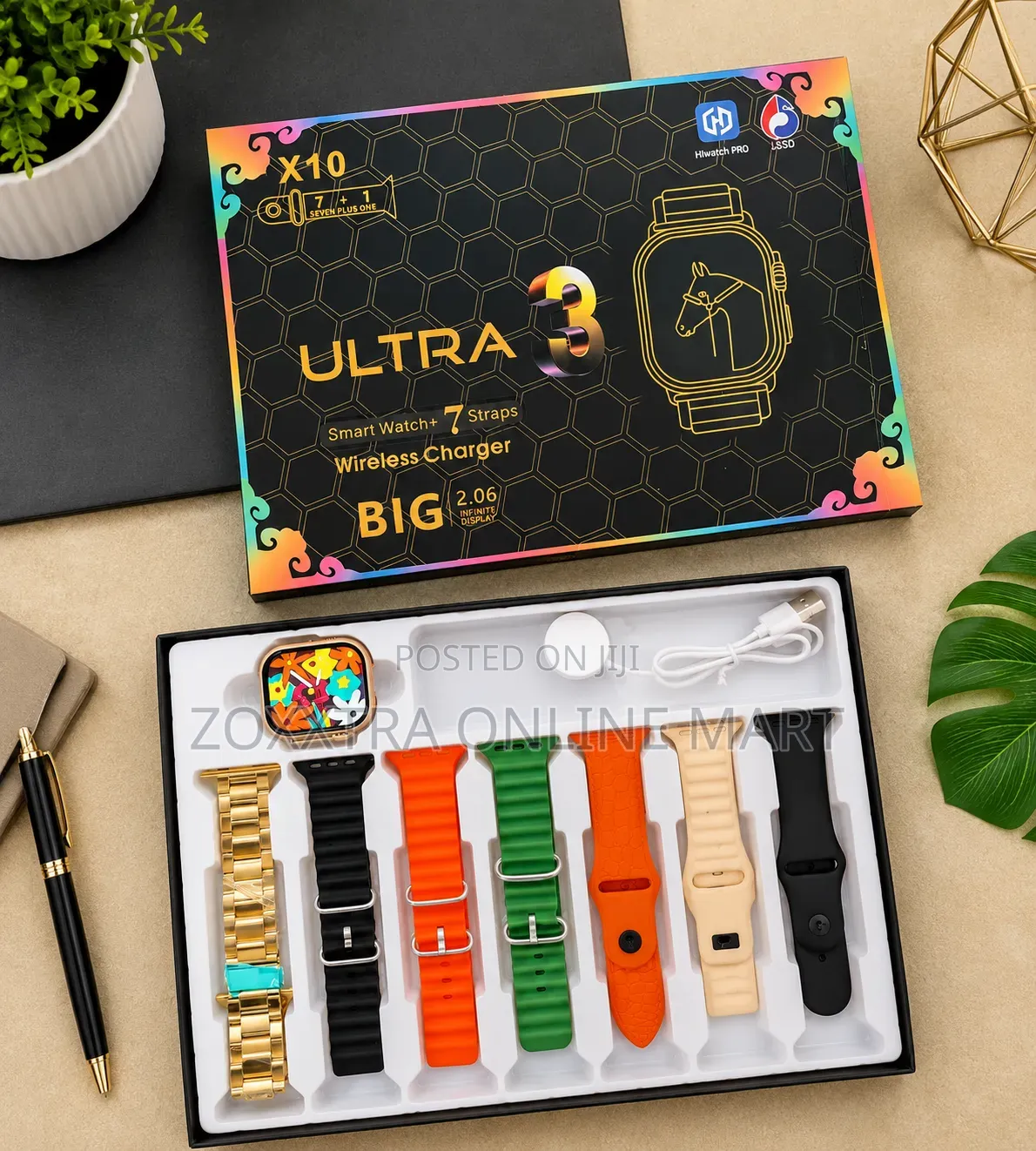 Ultra 3 Smart Watch 7-in-1 Gift Set