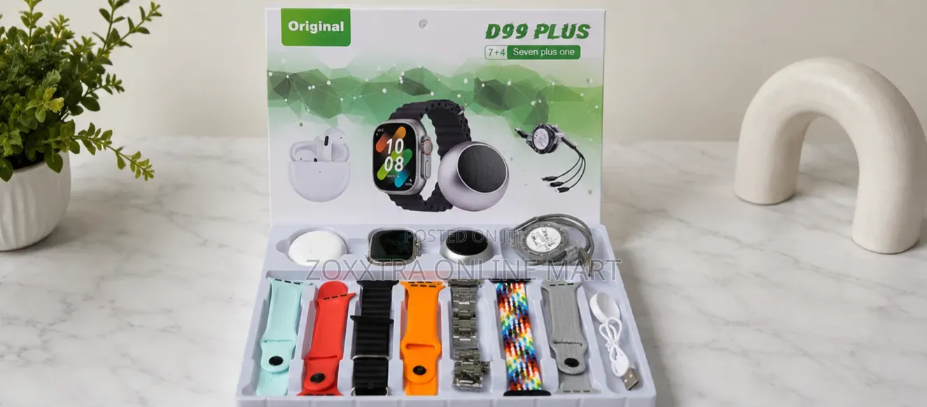 D99 Plus 7+4 Smart Watch Gift Set