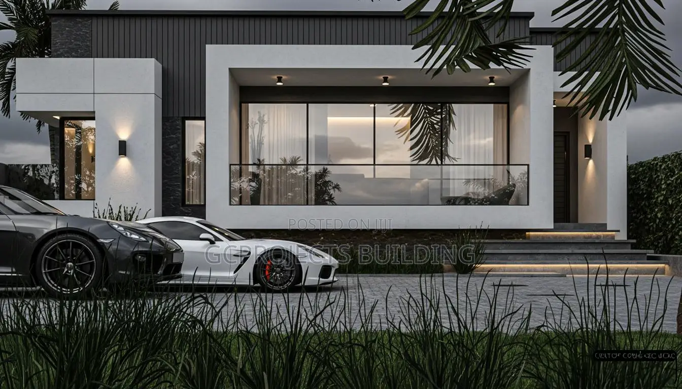 Modern 4 Bedroom Bungalow House Design