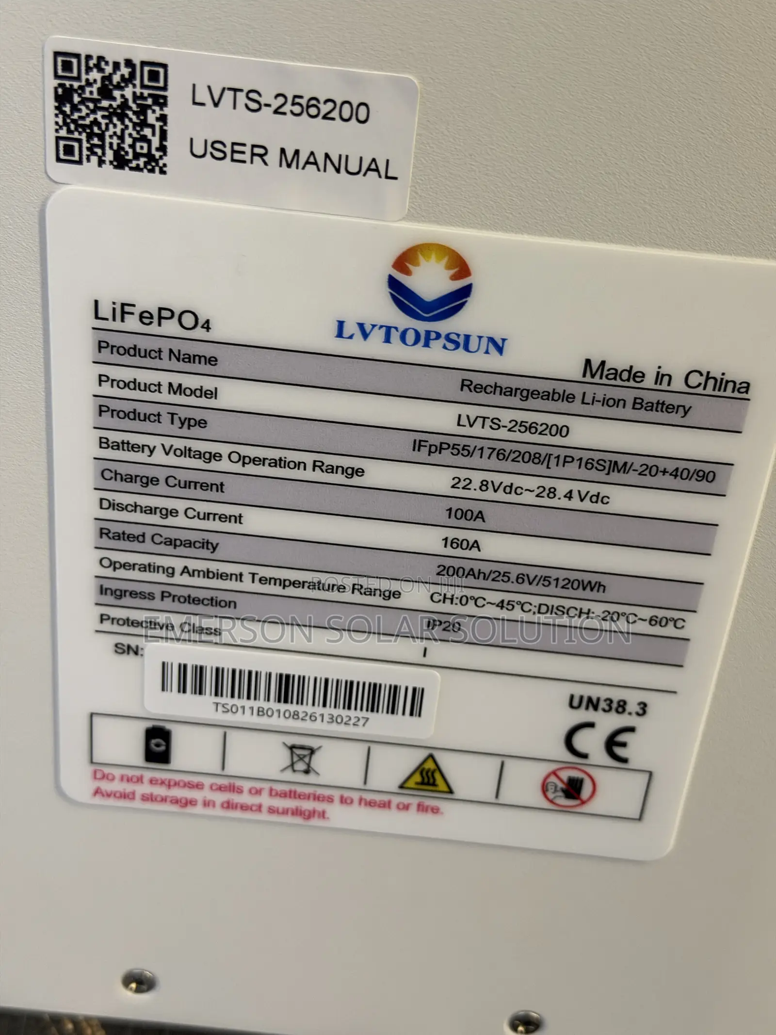 5kwh 24v Lvtopsun Lithium Battery