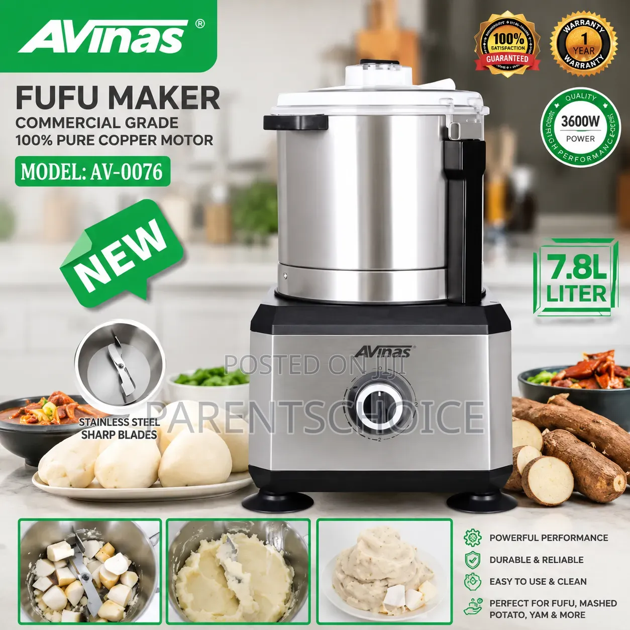 Avinas Avw Fufu Mixer Yam Pounder
