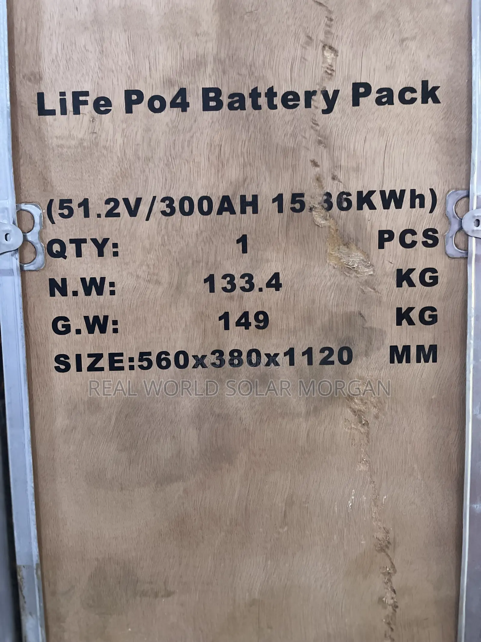 15.36kwh Lithium Battery (48v 300ah)