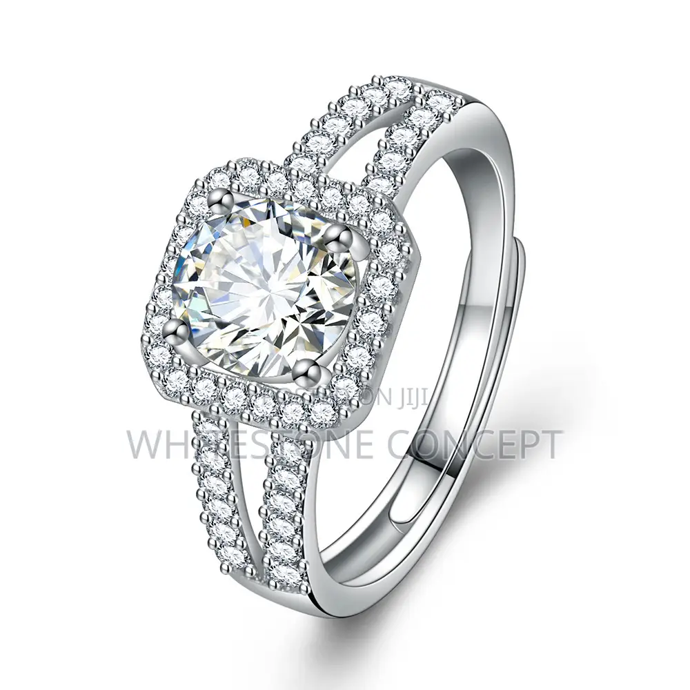 New 925 Sterling Silver Resizable Engagement/Wedding Ring