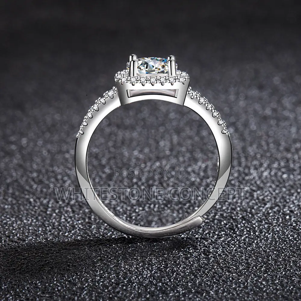 New 925 Sterling Silver Resizable Engagement/Wedding Ring