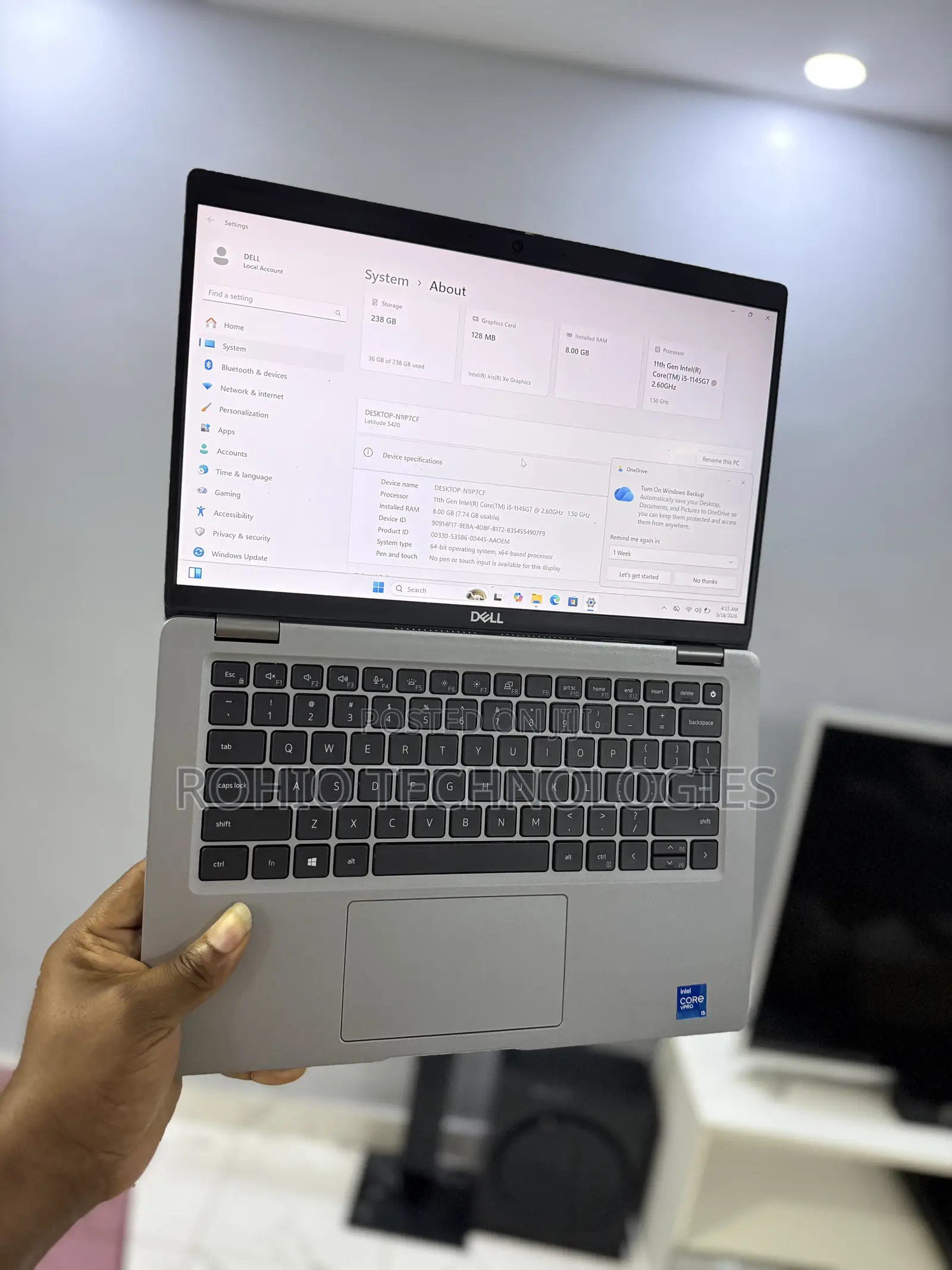 Laptop Dell Latitude 5420 8GB Intel Core i5 SSD 256GB