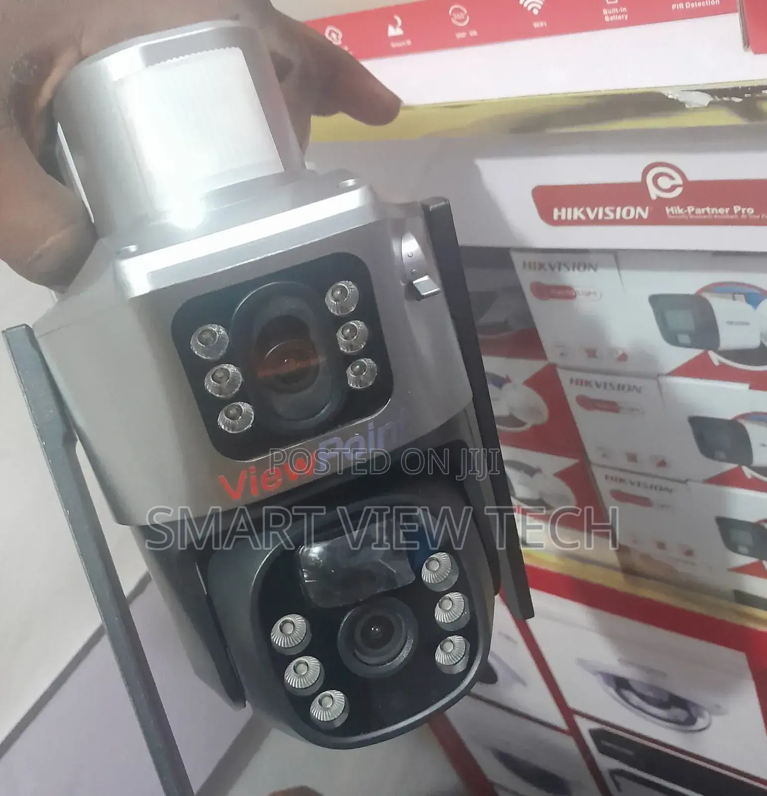 Solar Powered 4g Simcard Dual Lens CCTV Camera
