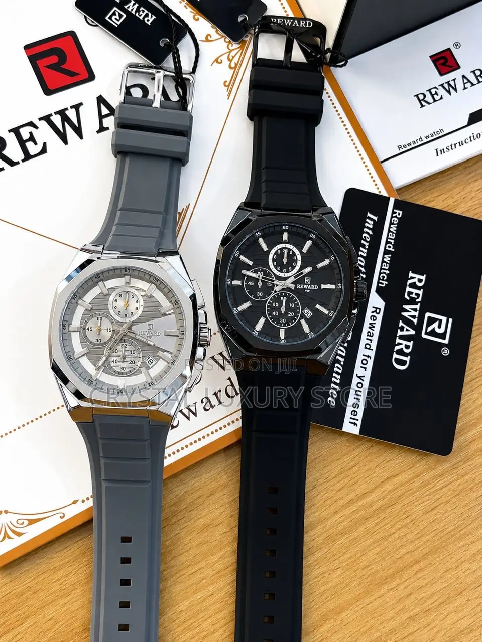 Reward Quality Men Rubber Strap Wristwatch