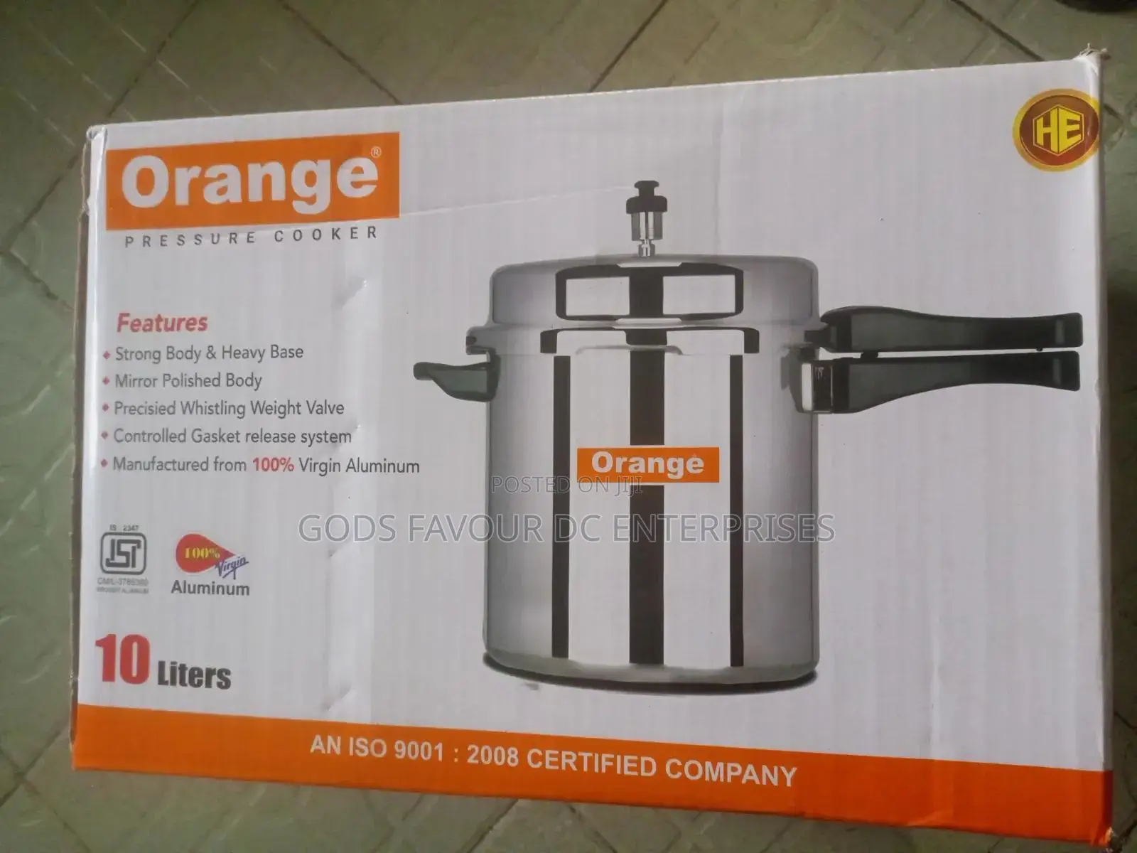 Orange 10l Pressure Pot