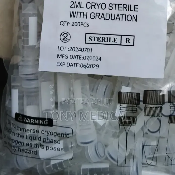 Cryogenic Vials Sterile 2ml With Black Ring