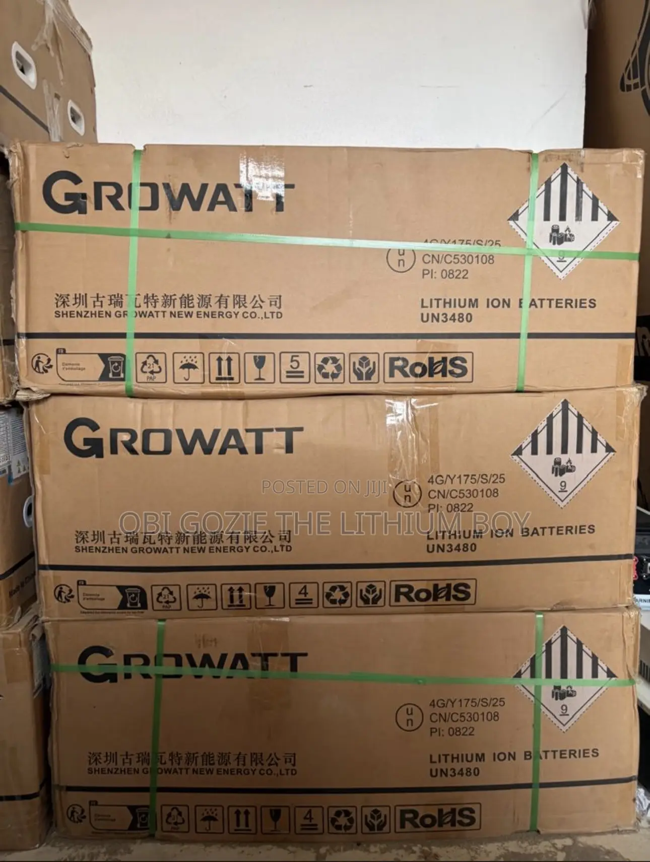 16kwh 51.2v Growatt Solar Lithium Battery Best Importer Distributor