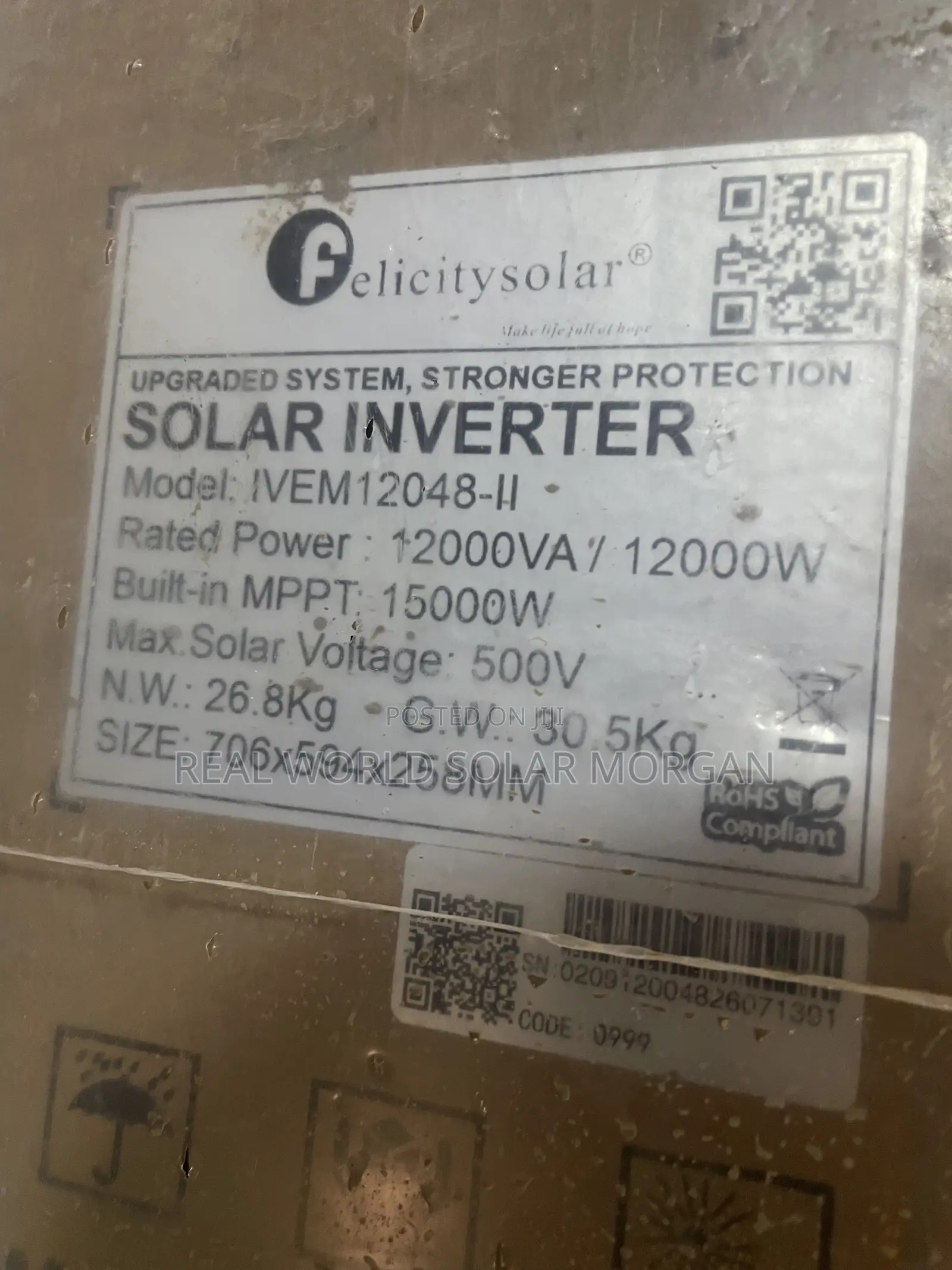 12kva Felicity Hybrid Solar Inverter (48v)