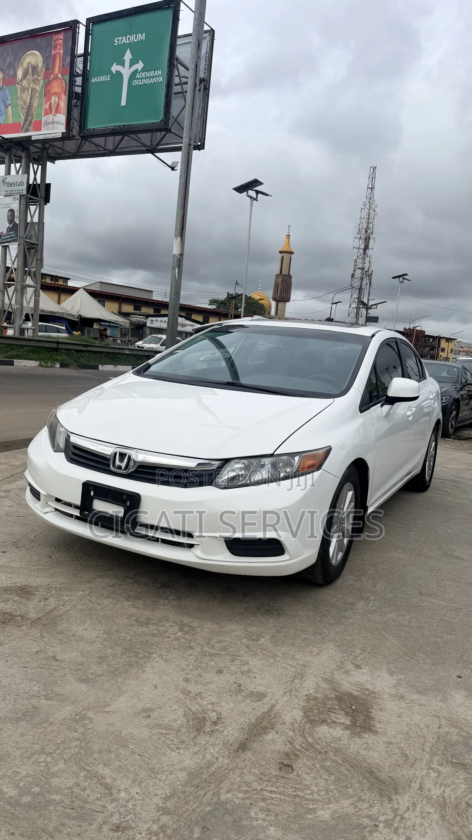 Honda Civic EX Sedan 2012 White