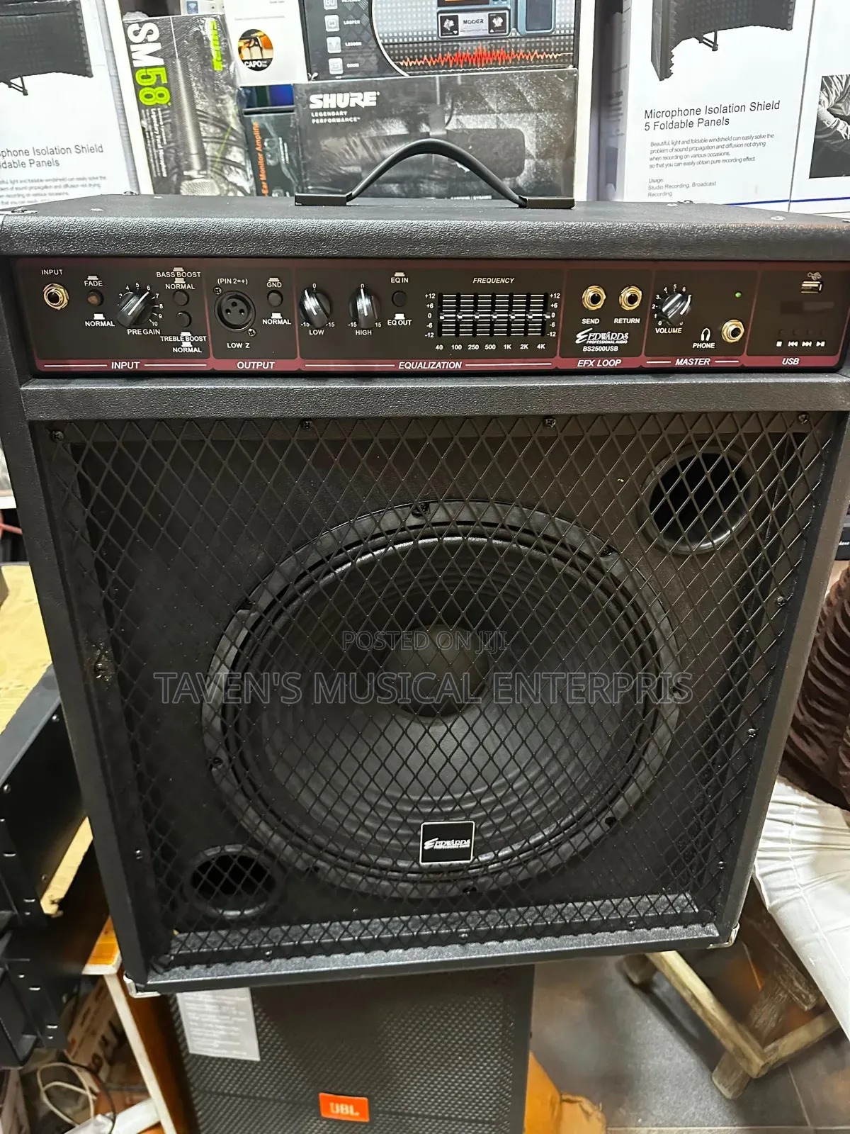 Edwards Bs2500usb Professional Bass Guitar Combo Amp