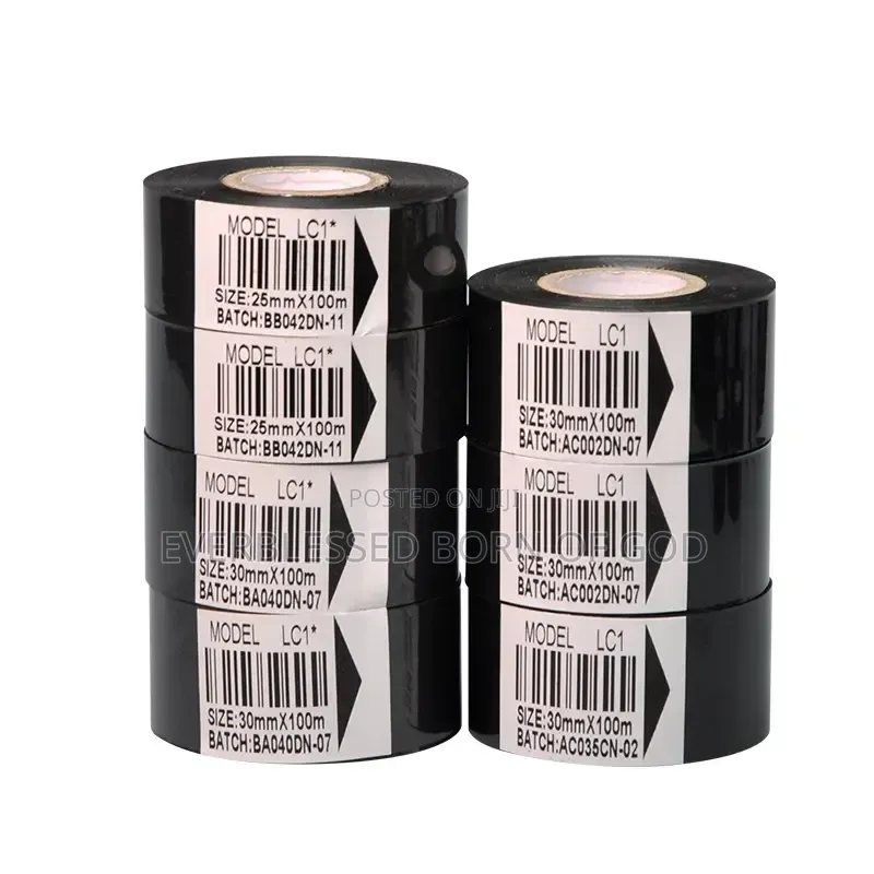 Production Dates/ Batch Number Black Hot Coding Foil Ribbon