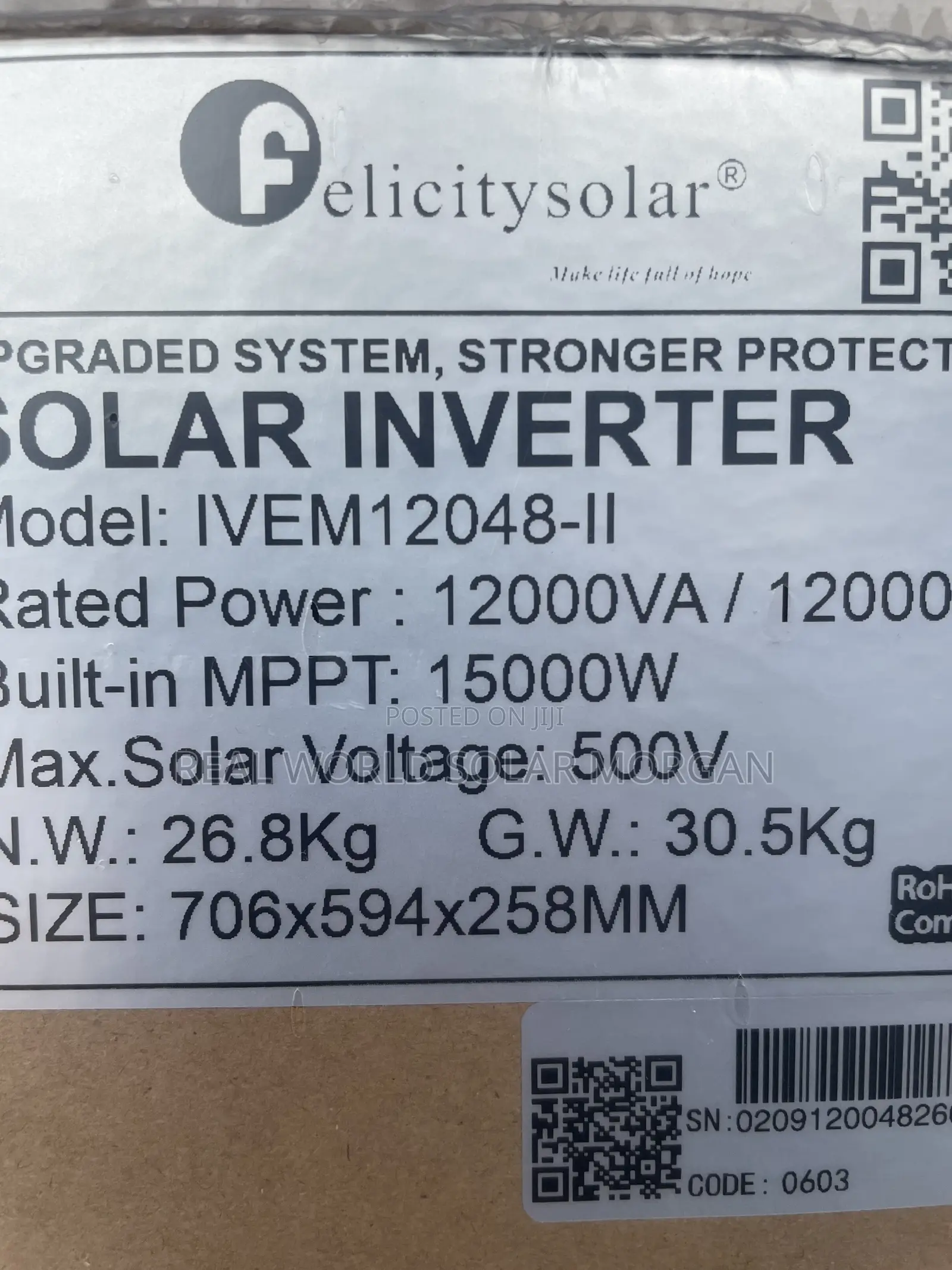 Felicity 12kva Hybrid Inverter