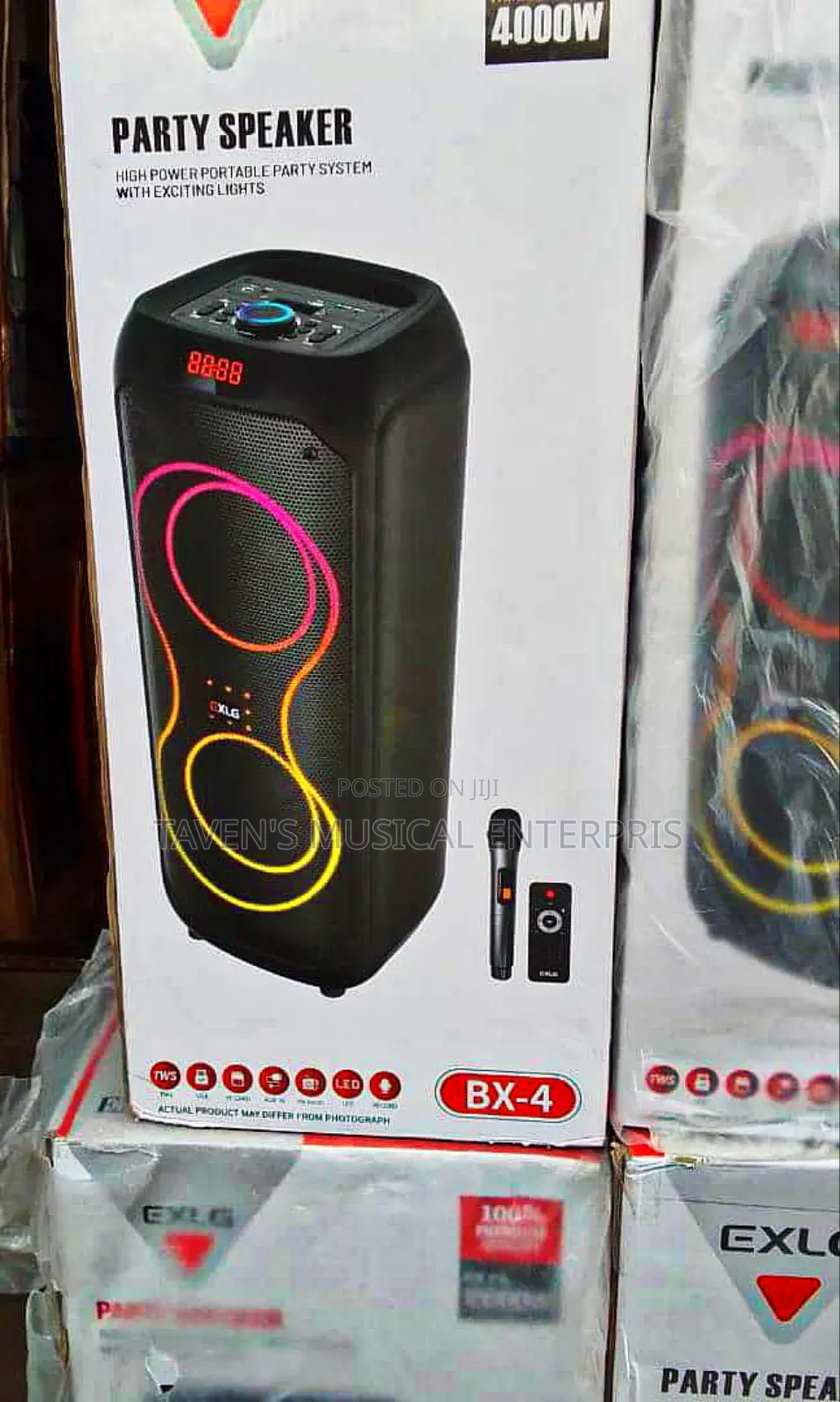 Exlg Bx-4 Portable Party Speaker
