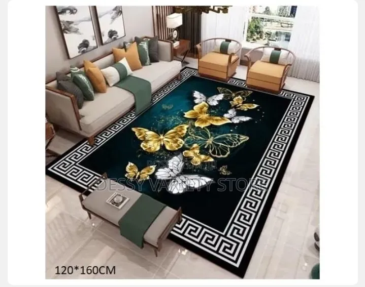 Modern 3d Pattern Large Center Rug- 120*160cm(4ft X 6ft)-Bu
