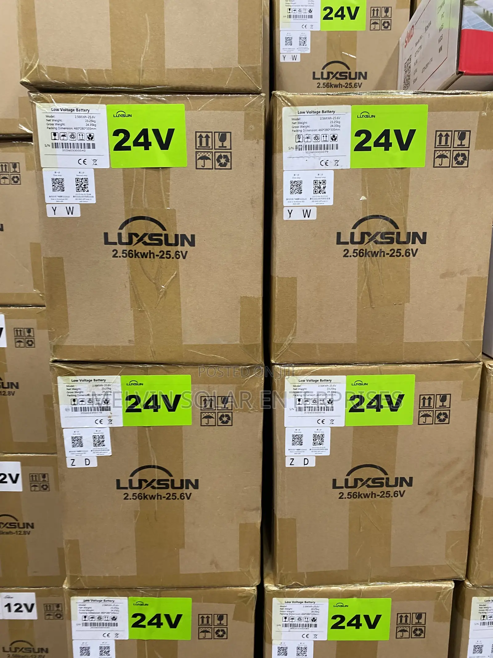 2.56kwh 24v Luxsunsolar Lithium Ion Phosphate Batteries Available