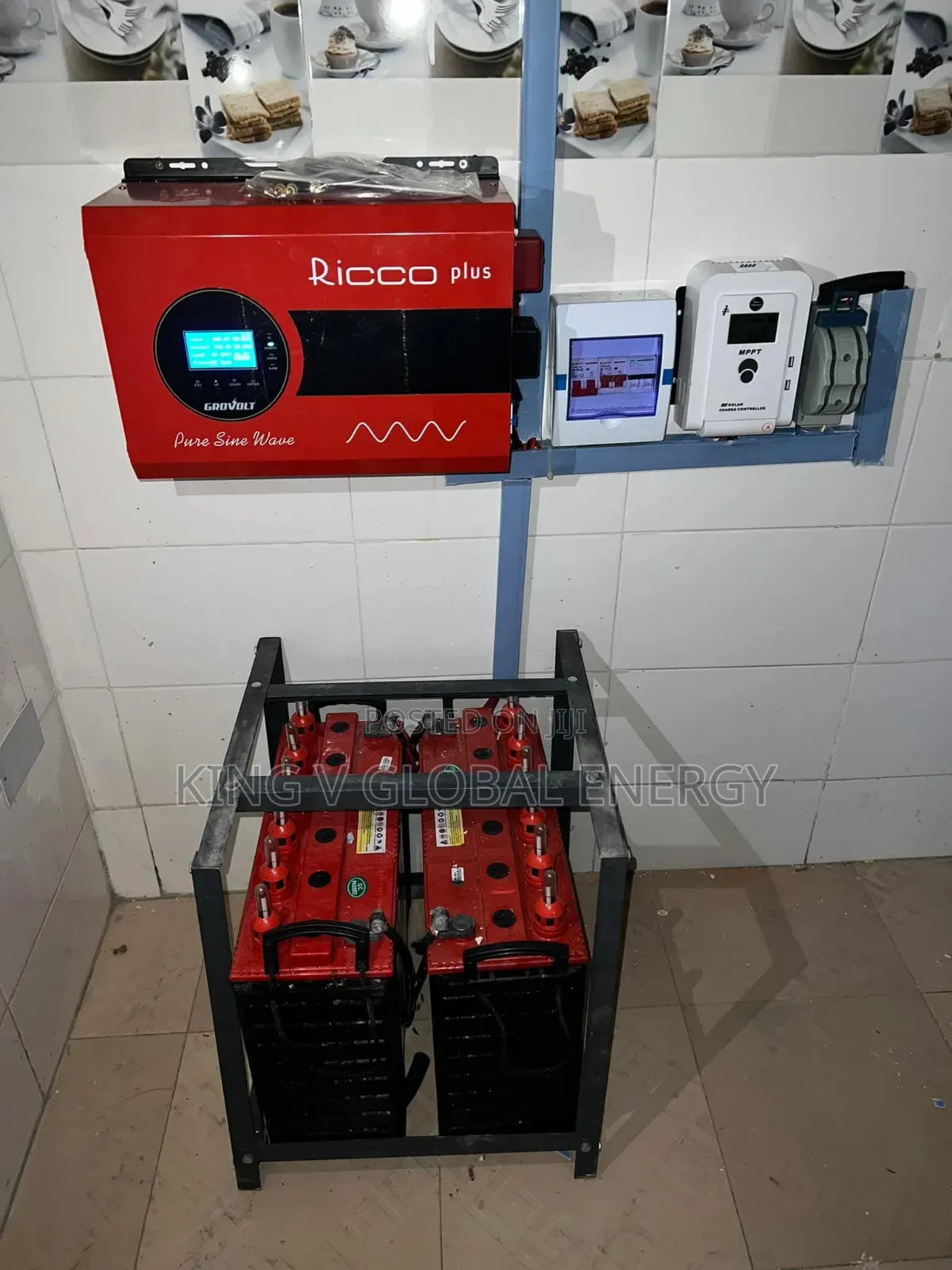 Solar System 3.5kva/24v Inverter+2units 240ah/12v Tall Tubular Battery