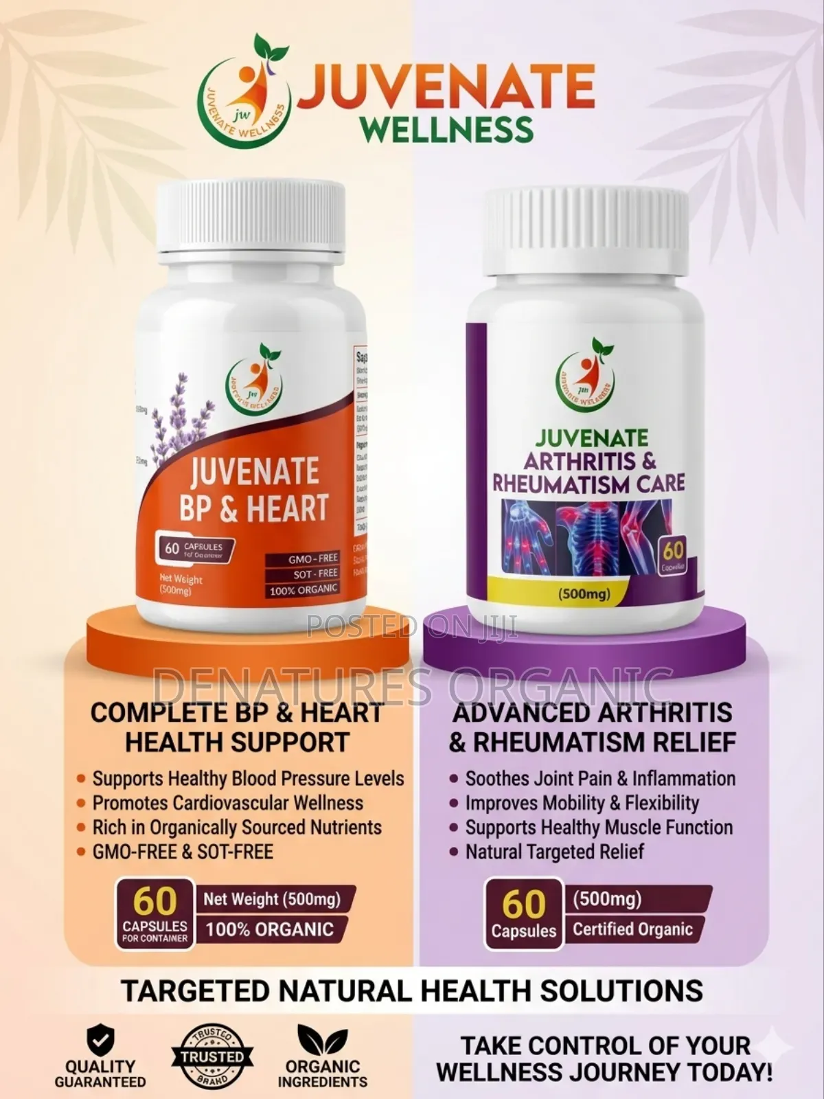 Juvenate Arthritisand Raumatism Plus Juvenate Bo Heart