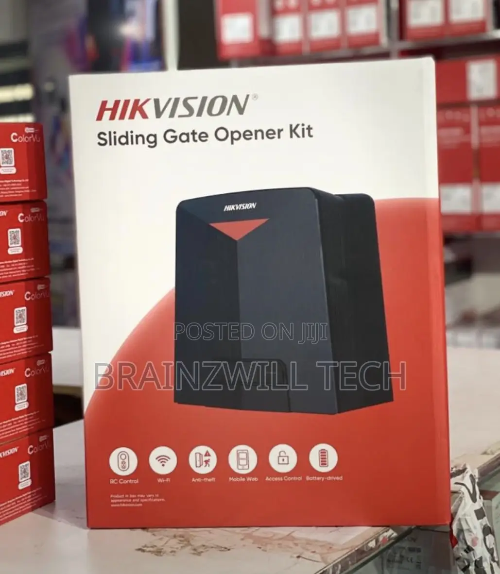 Hikvision Sliding Gate Opener Kit 600kg + 2 Batteries | Ds-K3gl606wx