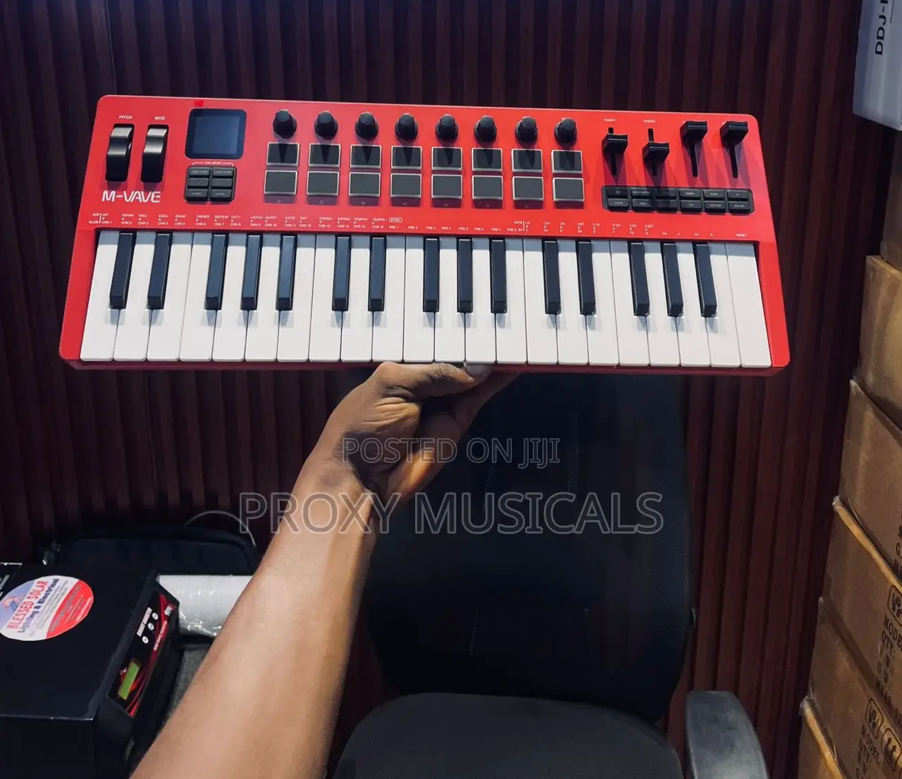 M-Vave SMK-37 Pro Professional Midi Keyboard (Sleek Red Edition)