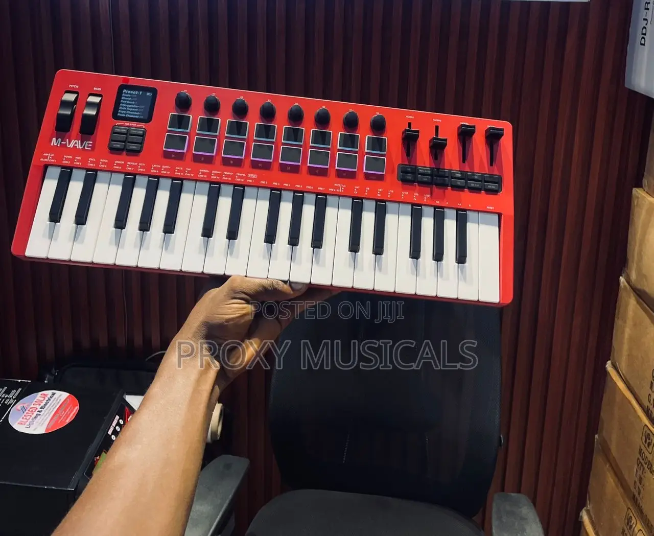M-Vave SMK-37 Pro Professional Midi Keyboard (Sleek Red Edition)