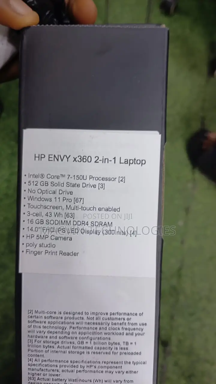 New Laptop HP Envy 14 16GB Intel Core i7 SSD 512GB