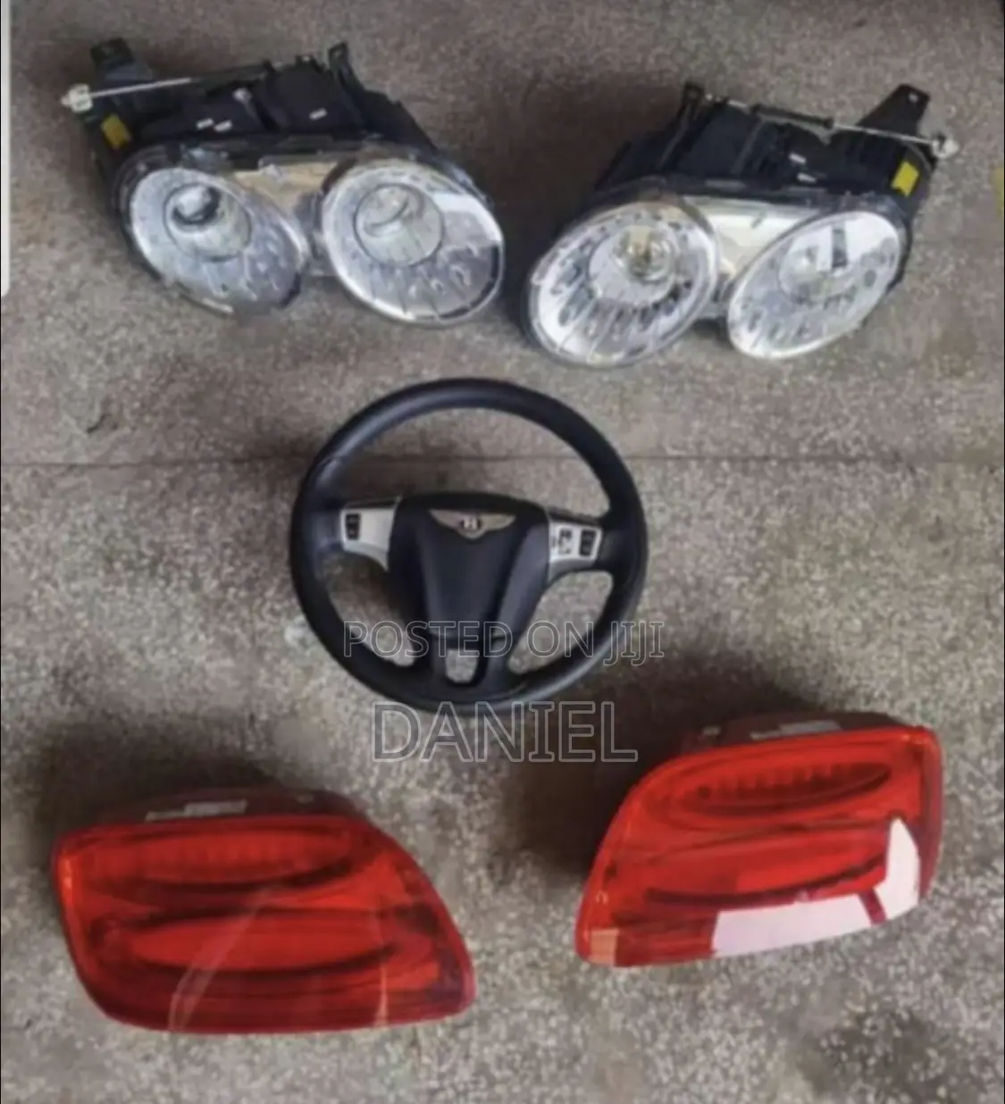 Bentley Bentayga Headlights,Rearlights and Steering Wheel