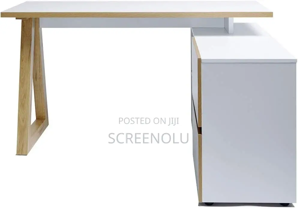 Jahnke Stanberg 2 Drawer L-Shape Corner Desk + 2 Storage Compartments