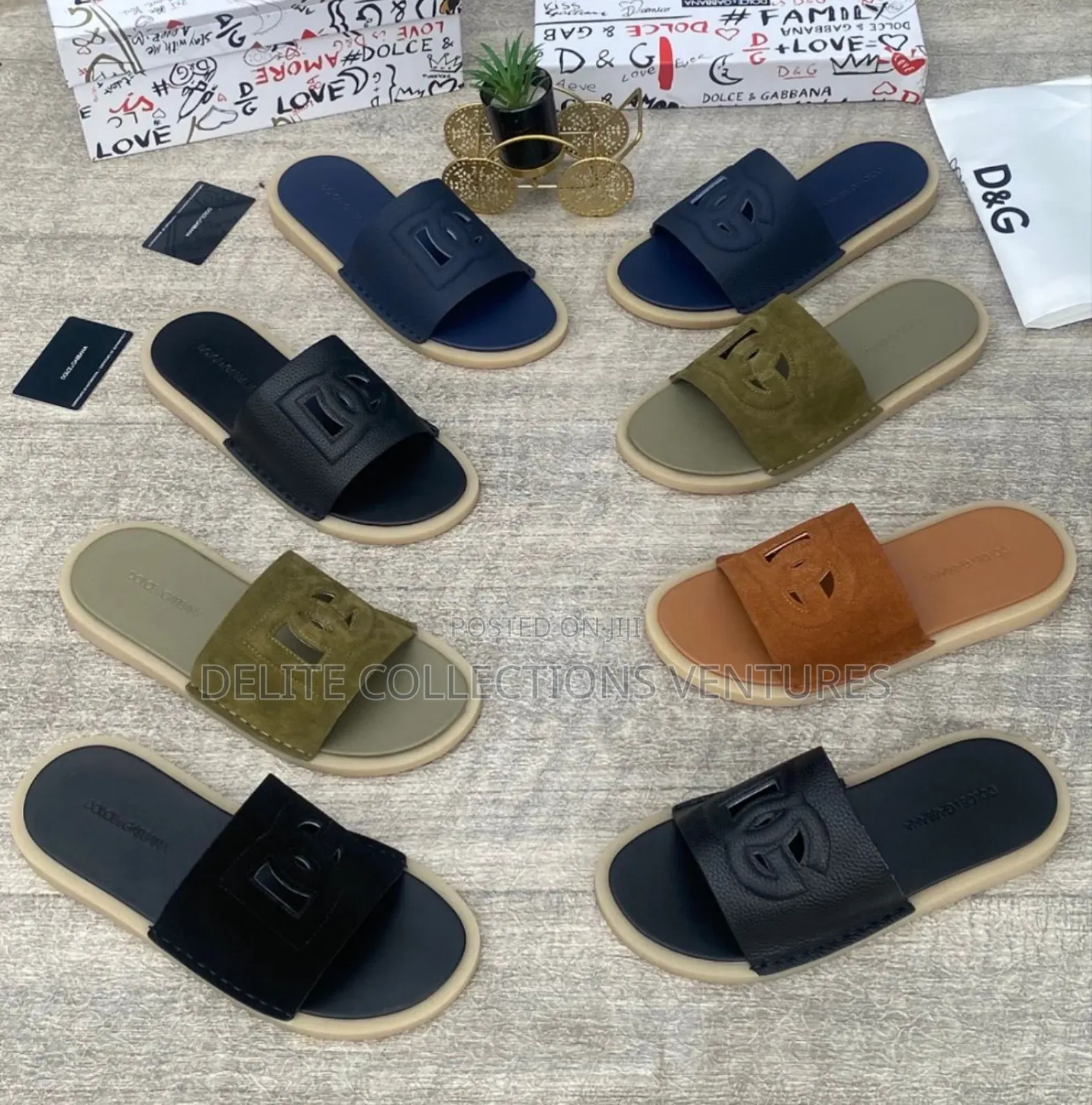 *The Dolce and Gabbana Luxury Slip-on Slide  *