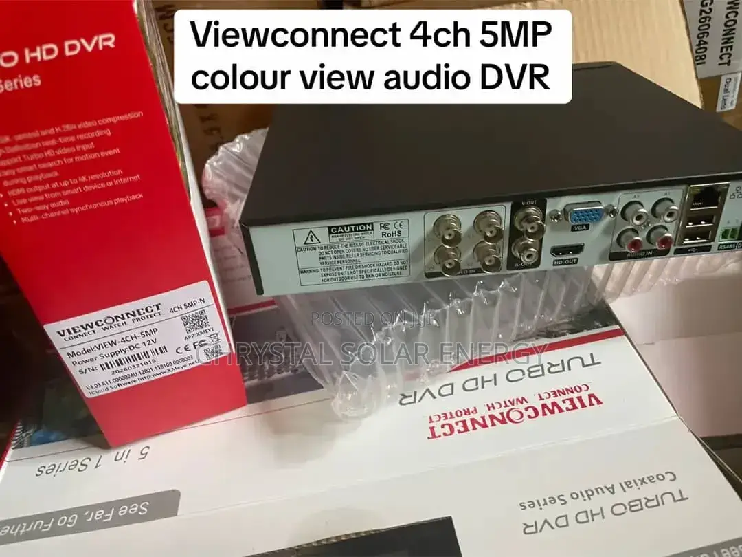 4-Channel 5mp Digital Video Recorder(Dvr)Supports Audio Color Video