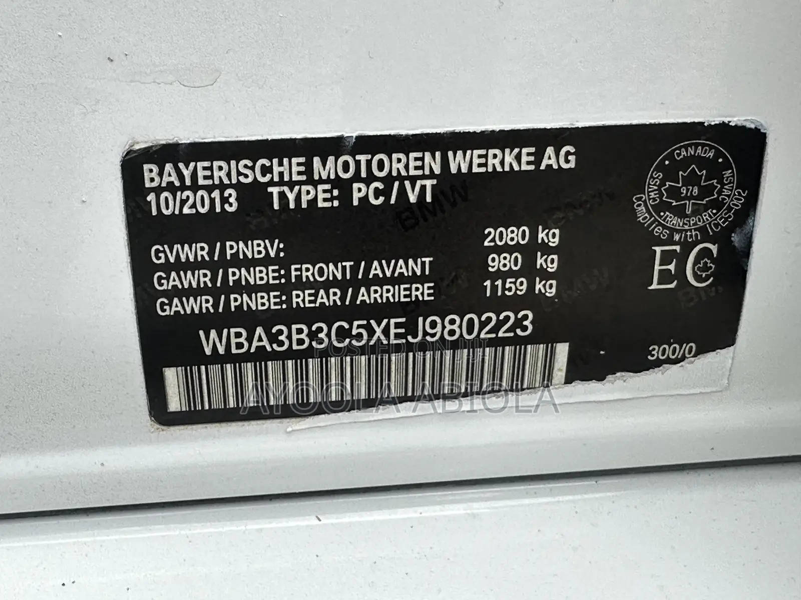 BMW 328i 2014 White