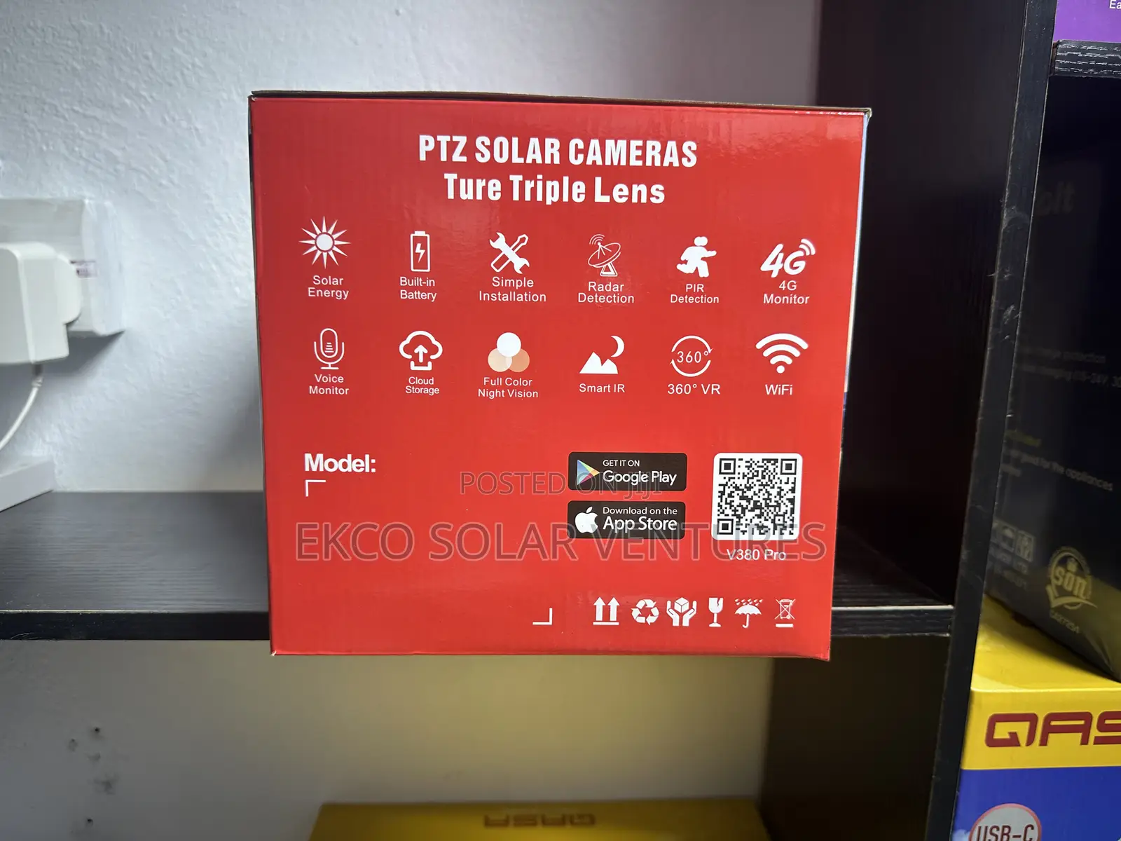 V380 Pro R30 Ultra Hd PTZ Solar Camera