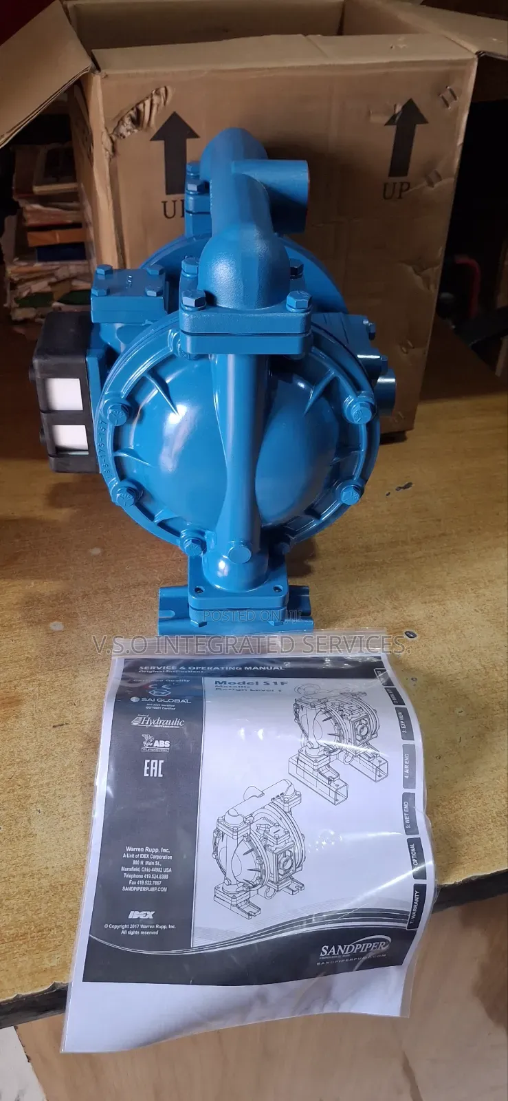 1" Sandpiper Pneumatic Double Diaphragm Pump
