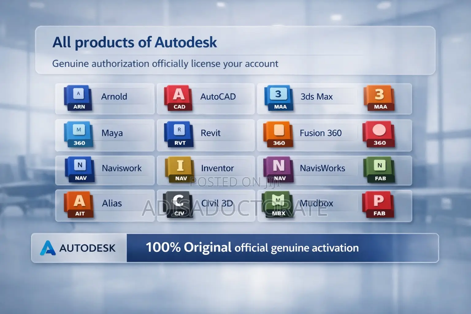 Full Autodesk Original,License,Revit,Autocad,Civil3d 2027,26,25,2022