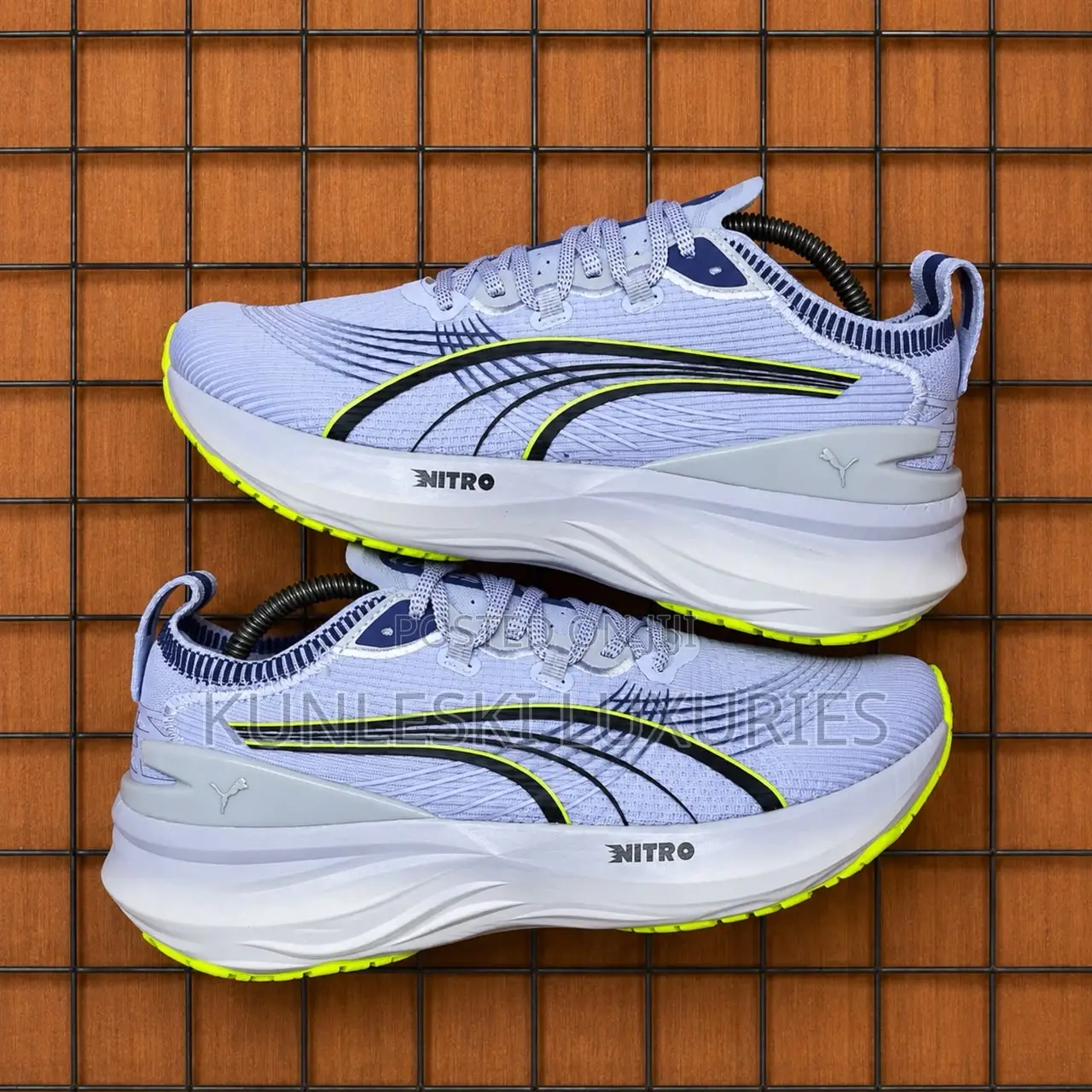 Original Puma Forever Run Nitro 2 Cool Weather Yellow Alert Sneakers
