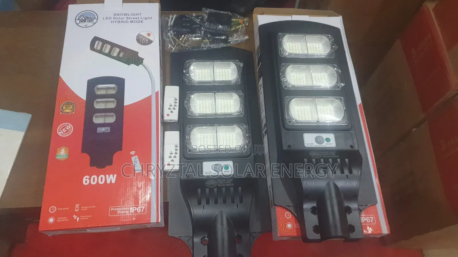 600watts All-in-One Solar Street Light 3led Panel for High Brightness