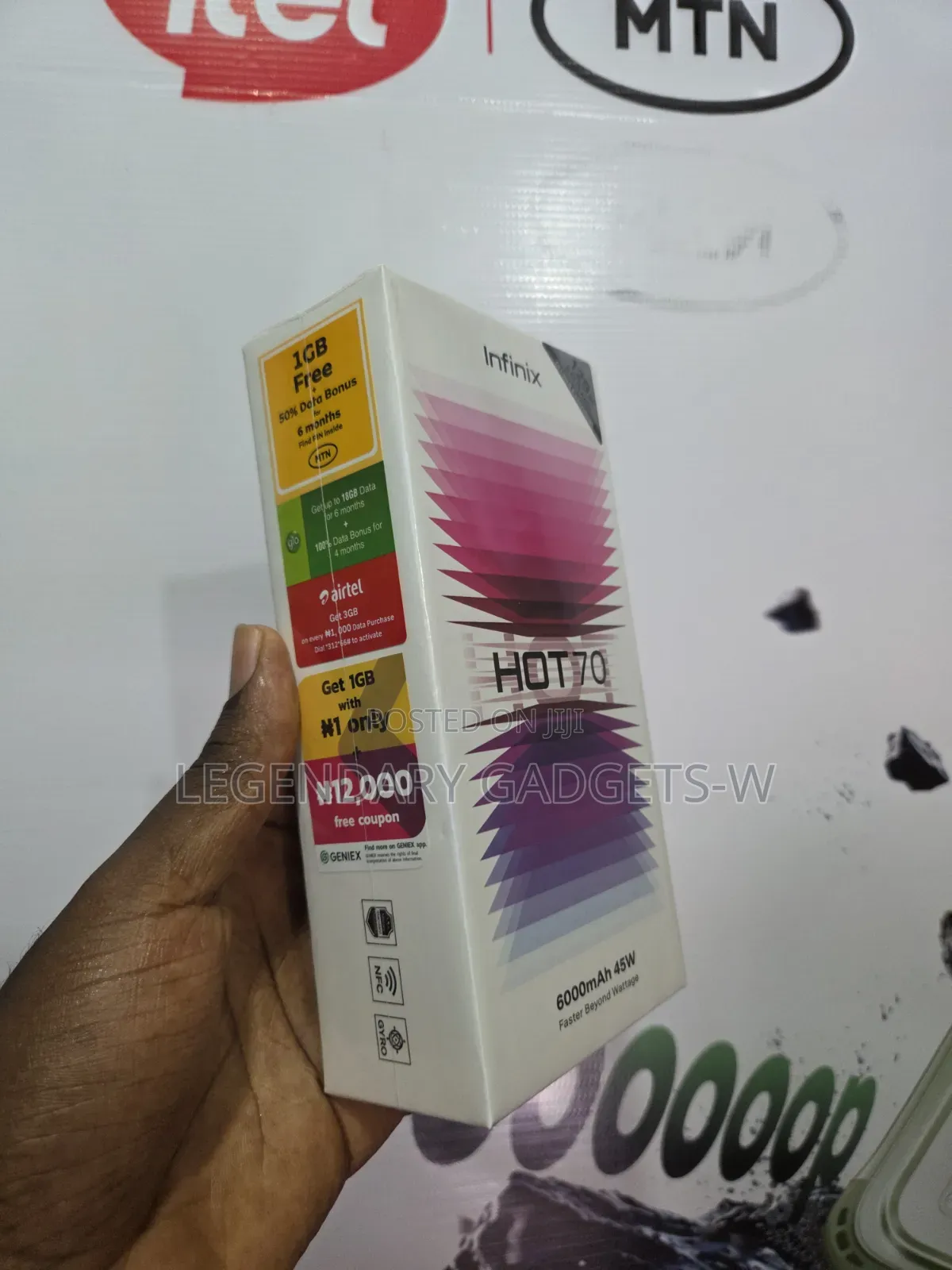 New Infinix Hot 70 128 GB Blue