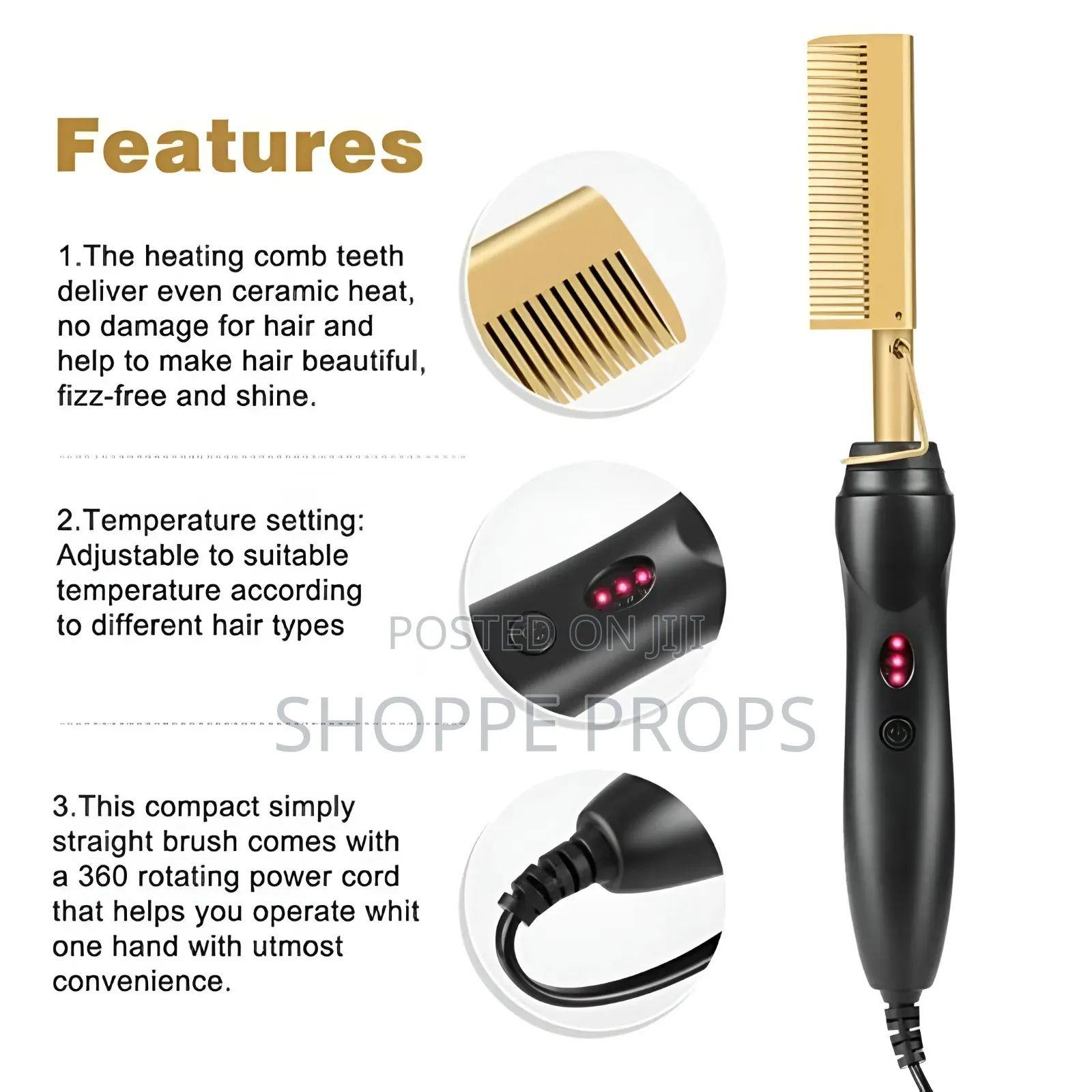 Sonar Professional Hair Styling Hot Comb