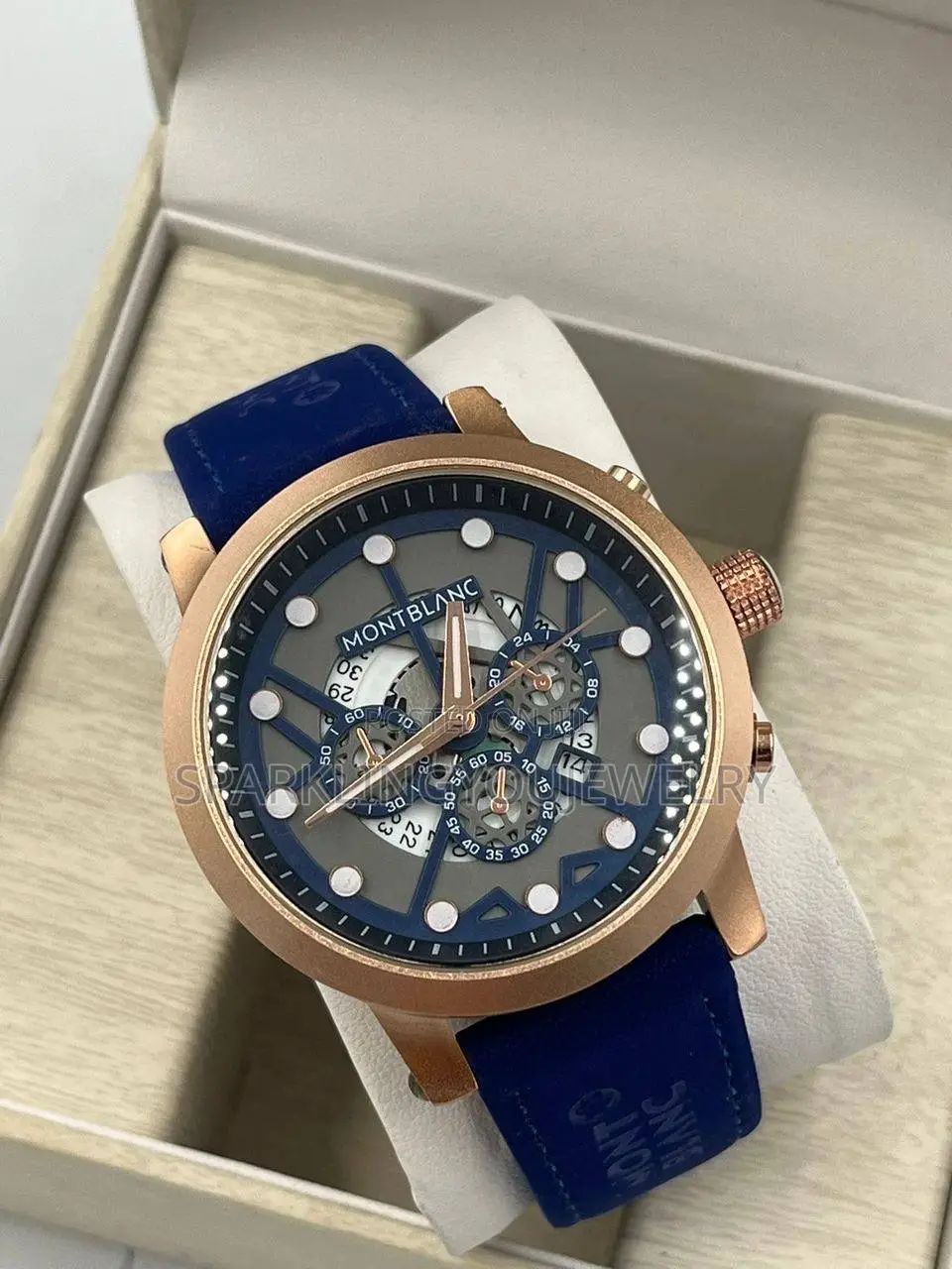 Montblanc Leather Watch for Men