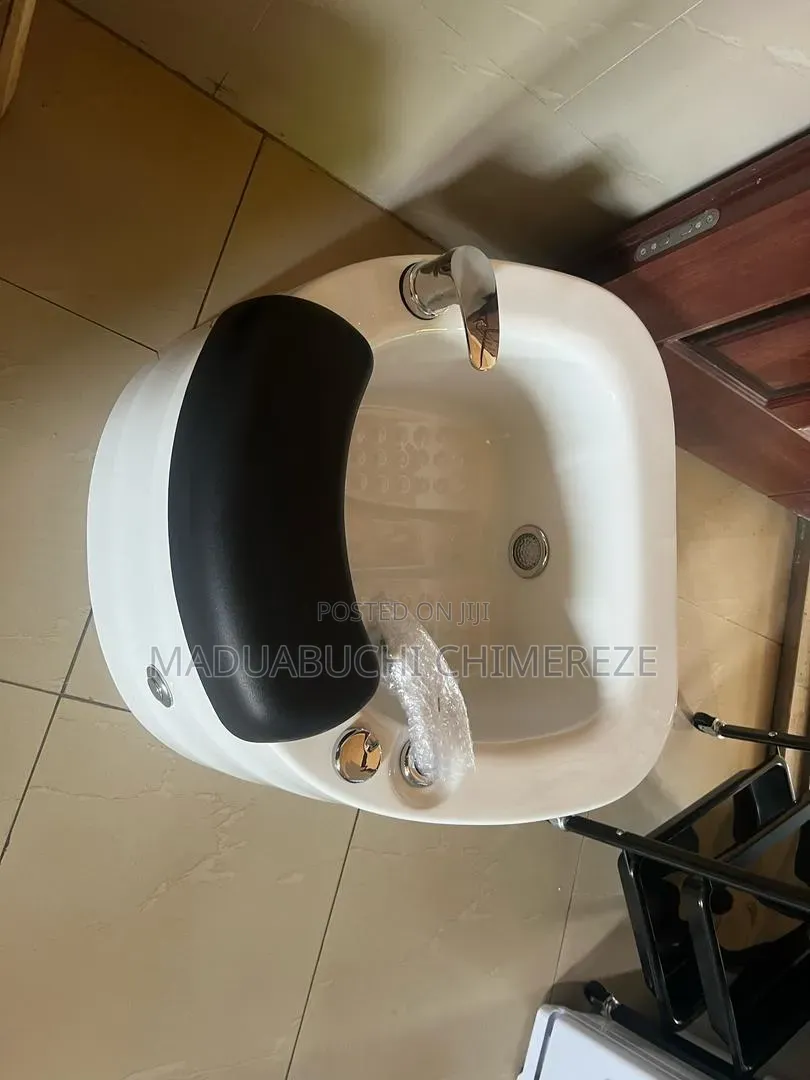 Luxury Professional Pedicure Spa Foot Basin With Cushion Faucet