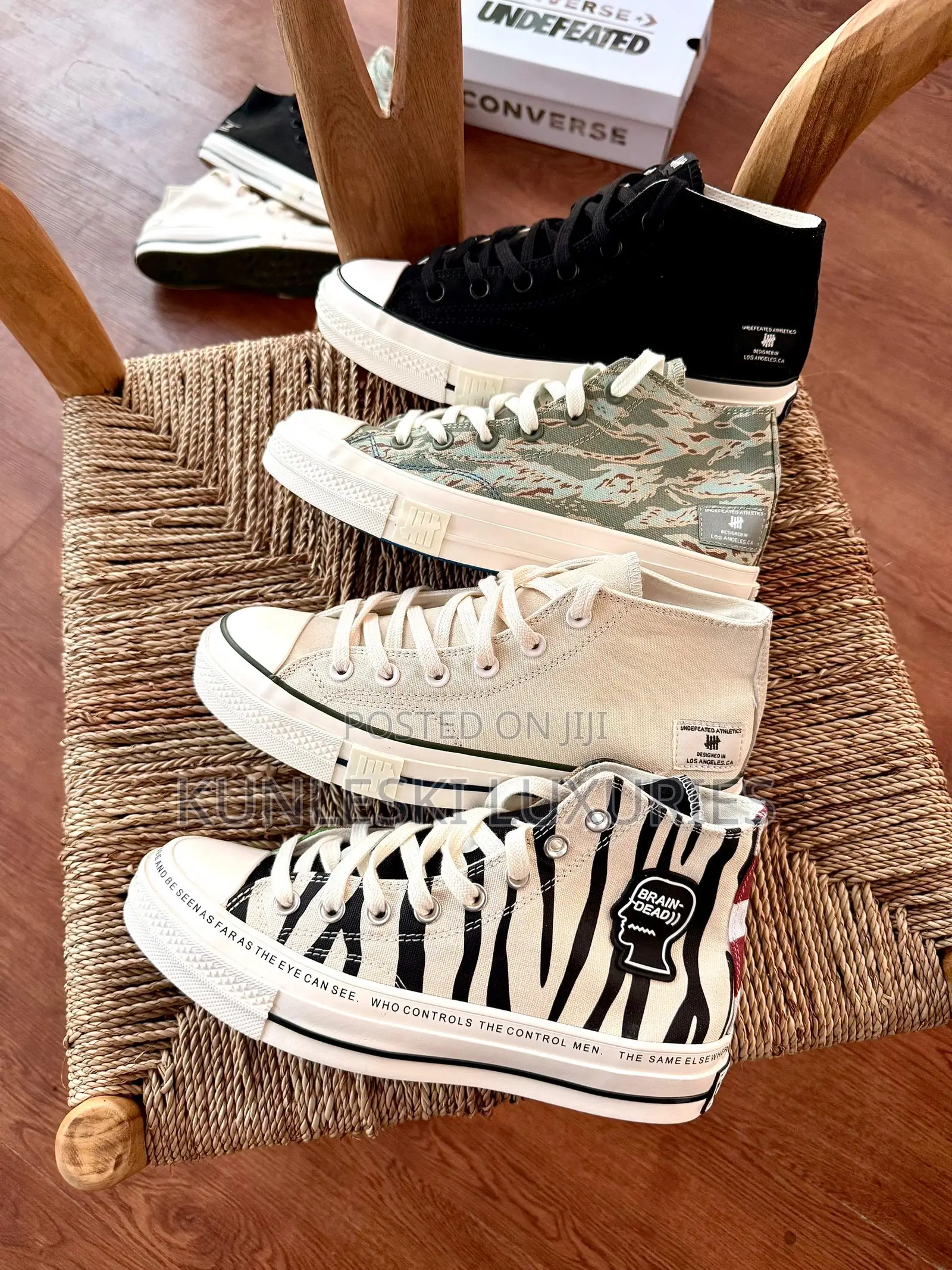 Undefeated X Brain Dead - Converse Chuck Taylor High Sneakers