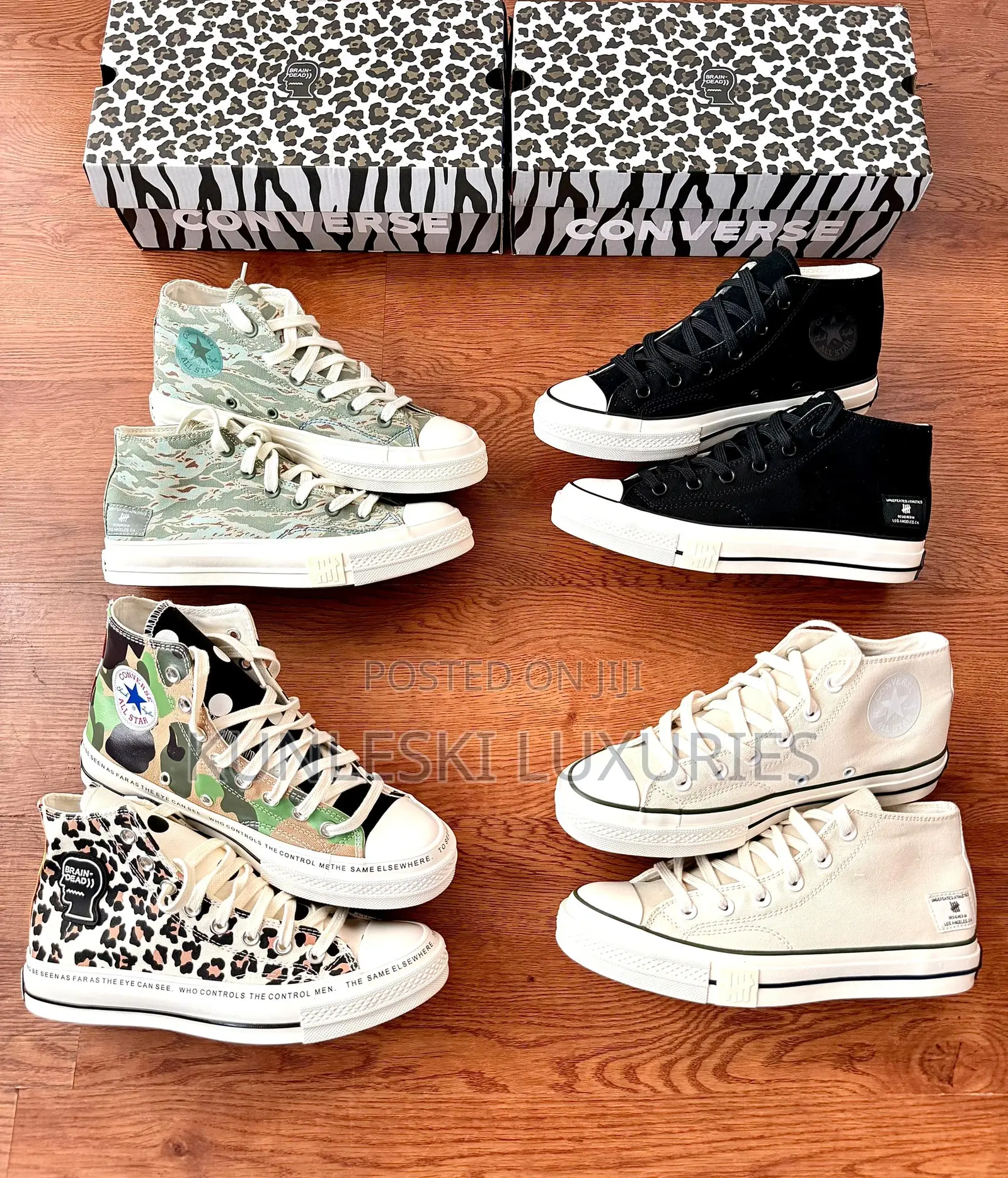 Undefeated X Brain Dead - Converse Chuck Taylor High Sneakers