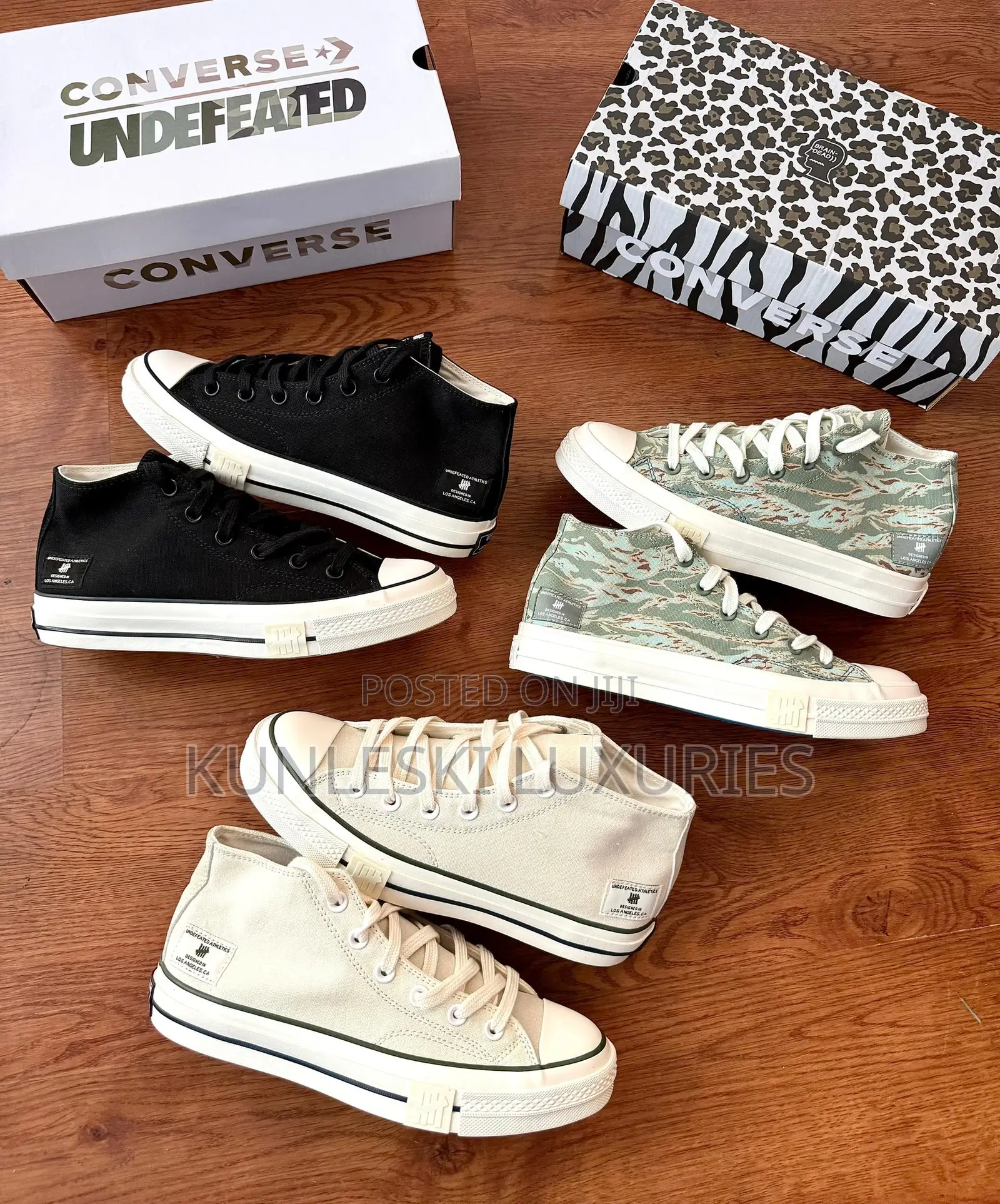 Undefeated X Brain Dead - Converse Chuck Taylor High Sneakers