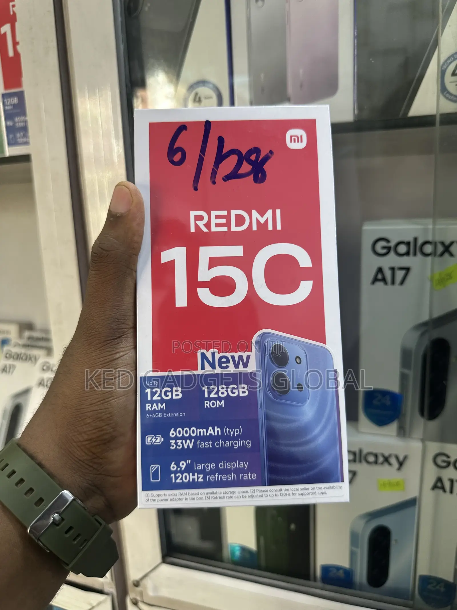 New Xiaomi Redmi 15C 4G 128 GB Black